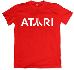 Remera videojuegos clásicos atari 2600 roja