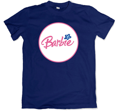 Remera retro barbie azul marino