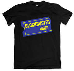 Remera retro blockbuster negra