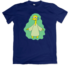 Remera los simpson burns les traigo paz les traigo amor azul marino