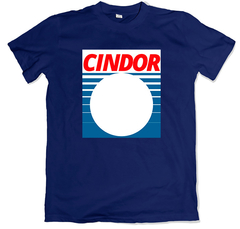 Remera retro argentino leche chocolatada cindor azul marino