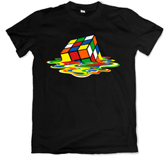 Cubo Rubik Derretido- Remera - comprar online