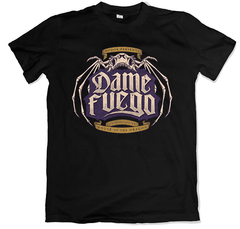 Remera podcast series game of thrones house of the dragon posta fm Dame Fuego Fio Sargenti negra