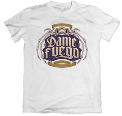 Remera podcast series game of thrones house of the dragon posta fm Dame Fuego Fio Sargenti blanco