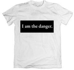 Remera frase series breaking bad walter white i am the danger blanca