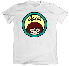 Remera dibujos animados mtv daria logo blanca