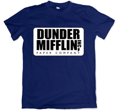 Remera series the office dundler mifflin azul marino