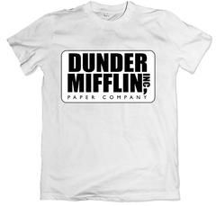 Remera series the office dundler mifflin blanca