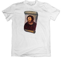 Remera meme ecce homo blanca