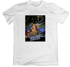 Remera cine poster star wars episodio 5 empire strikes back el imperio contraataca blanca