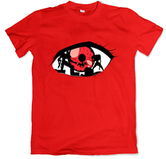 Remera animé evangelion ojo roja