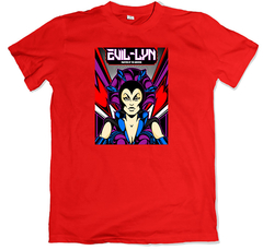 Remera dibujos animados clásicos he-man and the masters of the universe evil lyn roja