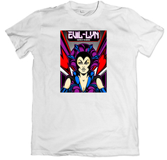 Remera dibujos animados clásicos he-man and the masters of the universe evil lyn blanca