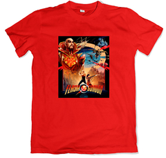 Remera cine poster flash gordon 40 aniversario queen roja