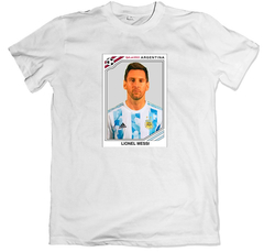 Figurita Retro Messi - Remera en internet