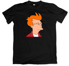 Remera dibujos animados futurama fry negra