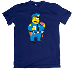 Remera los simpson jefe de policía gorgory azul marino