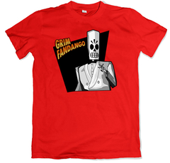 Remera videojuegos lucas arts aventura gráfica grim fandango roja