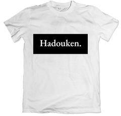 Remera frase street fighter ryu ken hadouken blanca