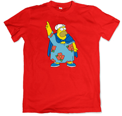 Remera los simpson homero gordo roja