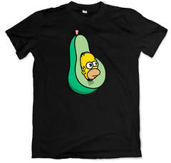 Remera los simpson homero palta negra