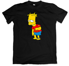 Remera los simpson hugo gemelo siniestro de bart negra