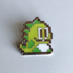 Pin metálico esmaltado videojuegos bubble bobble verde