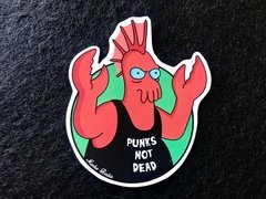 Calco en vinilo dibujos animados futurama dr zoidberg punk