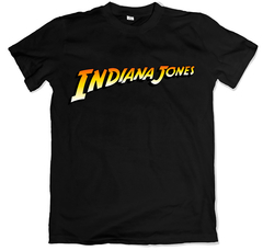 Remera cine clásico indiana jones negra