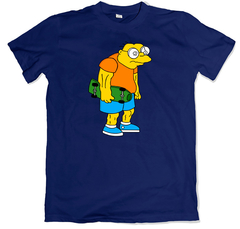 Remera los simpson juan topo como bart azul marino