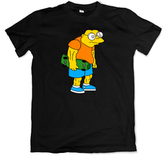 Remera los simpson juan topo como bart negra