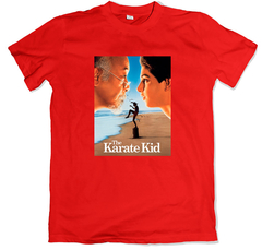 Remera cine poster the karate kid daniel larusso sr miyagi roja
