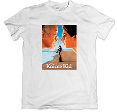 Remera cine poster the karate kid daniel larusso sr miyagi blanca