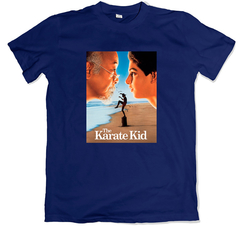 Remera cine poster the karate kid daniel larusso sr miyagi azul marino