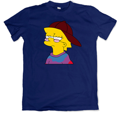 Remera los simpson lisa buena onda azul marino