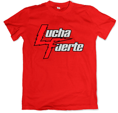 Remera retro argentino lucha fuerte roja