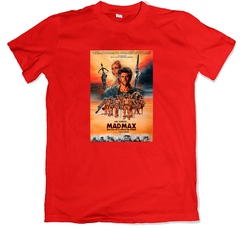 Remera cine poster mad max roja