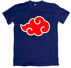 Remera animé naruto nube azul marino