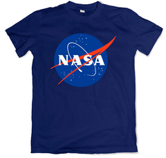 Remera sociedad nasa logo azul marino