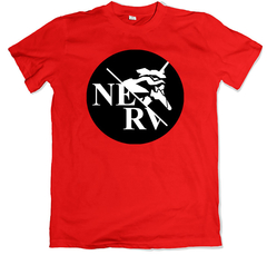 Remera animé evangelion nerv roja