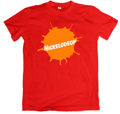 Remera retro canal nickelodeon roja