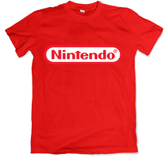 Remera videojuegos nintendo logo roja
