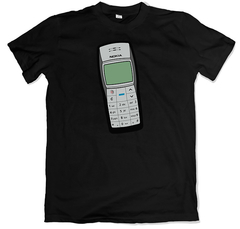 Remera retro nokia 1100 negra