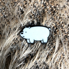 Pin metálico esmaltado dibujos animados cartoon network osos revoltosos oso polar