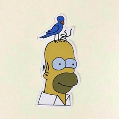 Me está acicalando (Homero Pájaro en la cabeza) - Calco
