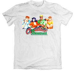 Remera videojuegos seleccion de jugador cadillcs and dinosaurs blanco