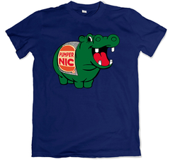 Remera retro hipopotamo pumper nic azul marino