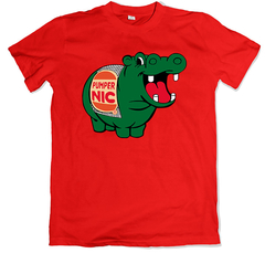 Remera retro hipopotamo pumper nic roja