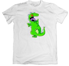 Remera dibujos animados retro rugrats reptar blanca