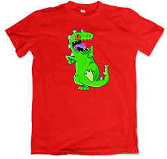 Remera dibujos animados retro rugrats reptar roja